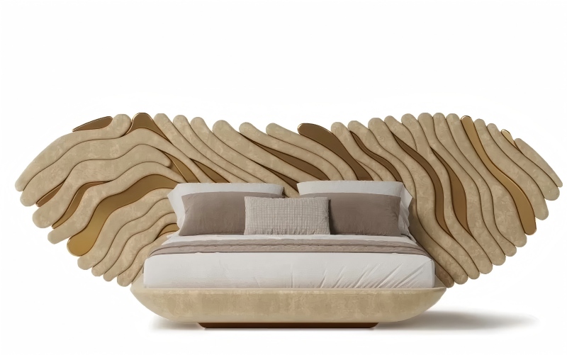 Vlinders rusten in de slaapkamer