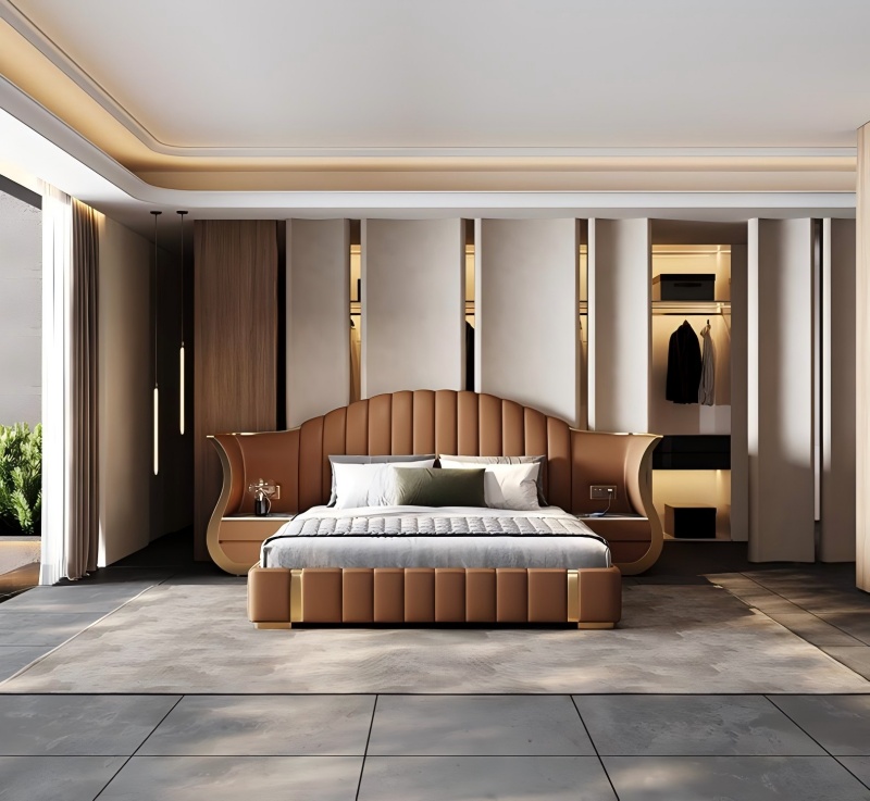 Dubbele kast geïntegreerd bed ｜ Dubbel genot van opslag en luxueuze slaap