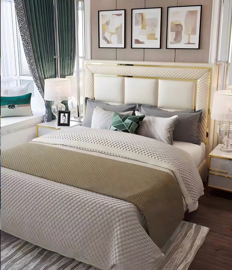 luxe lederen bed