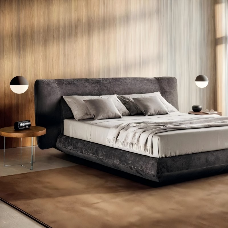 Minimalistisch drijvend bed